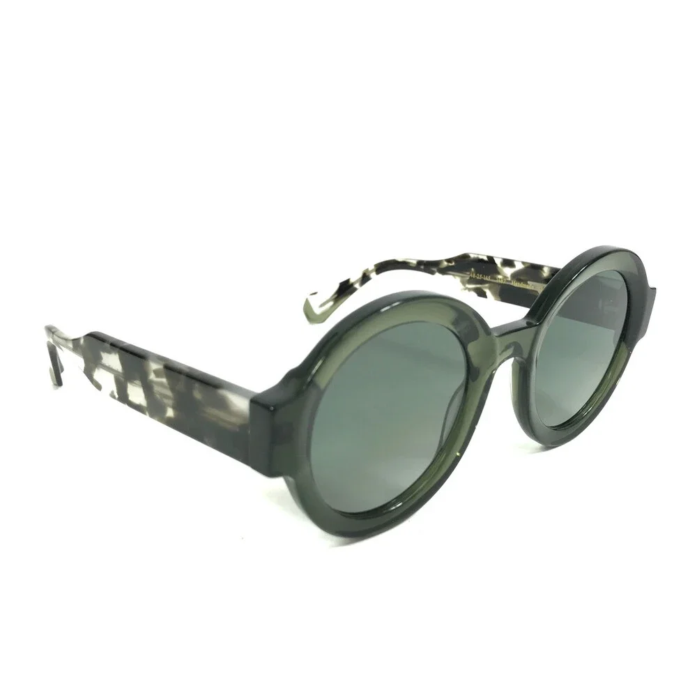 Gigi Studios Sunglasses LAURA 64543/7 Green Marbled with Green Gradient Lenses